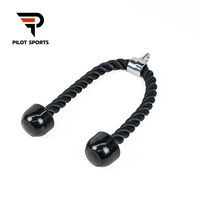 PilotSports Deluxe Triceps Corde Câble Attachement Machine d'Exercice Attachements Système de Poulie Gym Pull Down Corde Avec Mousqueton OEM