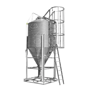 Sinowell China Fabricage Hot Gegalvaniseerd Metaal Silo Feed Bins Verzinkt Materiaal Feeder Toren Producten Silo Opslag