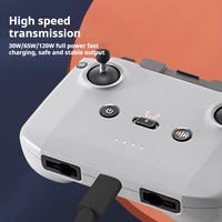 Kabel Koneksi USB-C Transmisi Kecepatan Tinggi untuk Kamera Olahraga Action3/4, Air3s, Pocket2/3, Pocket, Mavic 3, dan Charger DJI