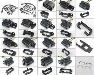 16-контактный кабель OBD Y папа-мама с 18 комплектами переходников, Универсальный автоматический диагностический Удлинительный кабель для Toyota VW BMW Ford - Product Image 3