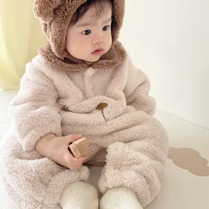 Custom Wholesale Winter Oem Design Merk Pasgeboren Baby Kleding Rompers Bodysuit Set 0-12 Maanden Kinderkleding