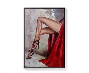 ภาพวาดเปลือยบนผืนผ้าใบสำหรับผู้หญิงแนวย้อนยุคเฉพาะกลุ่มยุโรปสำหรับร้านเสริมสวยบาร์โรงแรม-การตกแต่งผนังในร่มแบบคลาสสิก - Product Image 1