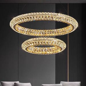 Lámpara Colgante LED de Lujo, Diseño Nórdico Moderno, Anillo Redondo, para Sala de Estar o Villa - Product Image 1