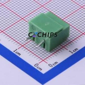 KF126-5.0-2P Screw Terminal Block Through hole Component (THT),P=5mm Connector 1x2P 5mm Green Through Hole - Product Image 2