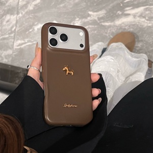 Custodia per iPhone in Pelle con Cavallo Carino, Tinta Unita, Adatta per iPhone 17 Pro Max, Alla Moda, Creativa per Apple 16 Pro, Semplice per 15, 14, 13 - Product Image 6