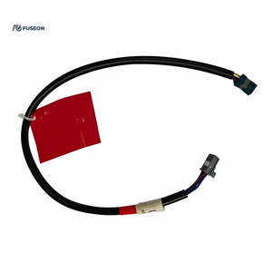 Faisceau de câblage multi-capteurs pour moteur automobile, tube ondulé, connecteur cyan, faisceau de câblage personnalisé OEM 12V 24V - Product Image 3