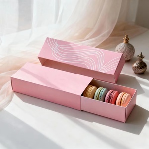 Emballage en papier personnalisé OEM pour pâtisserie, biscuits, cadeaux, boîtes à macarons avec séparateur - Product Image 1