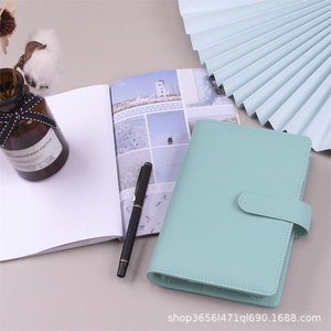 Carnets à anneaux en cuir PU A5 A6 personnalisés avec logo, 6 anneaux, avec enveloppes pour espèces, organiseur <span class=keywords><strong>de</strong></span> budget - Product Image 6