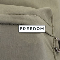Épinglette en émail minimaliste avec inscription « Freedom » pour veste, sac à dos et tenue décontractée, accessoire de mode et de décoration