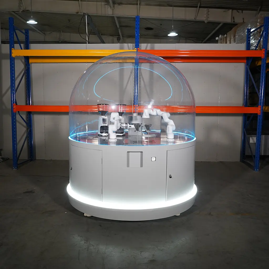 Robot Industrial a la moda, máquina de café robótica, con brazo, con función de manipulación neumática