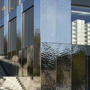 EX501 Hotel Decorative 3D Water Wave <b>Sheet</b> Custom Luxury Water Ripple Stainless Steel <b>Sheet</b> for Hotel Lobby Decorative Wall - Product Image 1