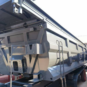 Semirremolque volquete trasero de eje 4/5/6, capacidad de carga de 40-100 toneladas, remolque volquete en forma de U a la venta para transporte de carga de camiones - Product Image 3