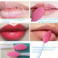 Silikon-Nasen reinigungs bürste Lip Skin Exfolia tor Tool Aussehen Lip Scrub ber Tool