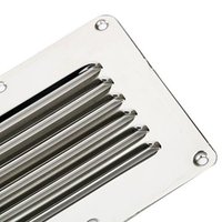Grille d'aération à persiennes estampillée en acier inoxydable 304 de qualité marine, accessoires de bateau, pièces de rechange multi-tailles pour yacht et quincaillerie marine