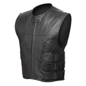 Chaleco de Cuero PU para Hombre Pinco Sports Personalizado OEM |   Chaleco Clásico Ajustado Estilo Biker para Hombre Modelo PS-l24 - Product Image 2