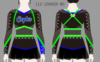 Uniformes de cheerleading en tissu à manches longues, personnalisés OEM, avec strass étincelants, costumes avec nœuds, logo gratuit