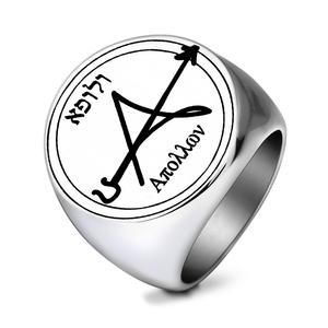 R521 <span class=keywords><strong>Apolo</strong></span> el <span class=keywords><strong>Dios</strong></span> DE LA Luz y La Literatura en la mitología griega antigua Talismán Amuleto Joyería Anillo de acero inoxidable cortado con láser - Product Image 4