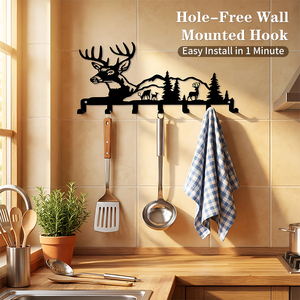 Ganchos Adhesivos Metálicos para Pared - Versátiles para Llaves, Sombreros y Bolsos, Resistentes a la Oxidación y Ahorran Espacio, Fácil Instalación para Uso en el Hogar y <span class=keywords><strong>Hoteles</strong></span> - Product Image 1