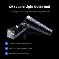 Tige de guidage lumineuse carrée K9 sur mesure à haute transmission pour l'homogénéisation du faisceau des projecteurs LED à tête mobile