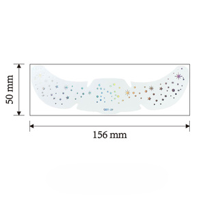 24 Pièces de Patchs de <span class=keywords><strong>Tatouage</strong></span> Temporaire pour le Visage, Écologiques, Holographiques, Multichromes, Pailletés, en Forme de Cœur et d'Étoile, Imperméables, pour le Maquillage Féminin - Product Image 6