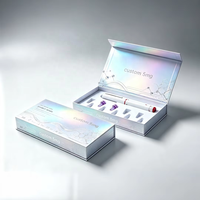 Boîte cadeau magnétique en matériau rigide personnalisable avec votre logo pour le rangement de stylos et cosmétiques, avec étiquette pour stylo