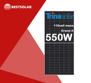 Trina Solar panel EU Stock Hochwertige mono N-Typ Bifacial Half Cell Max Power 550W Erhältlich in 490W 515W