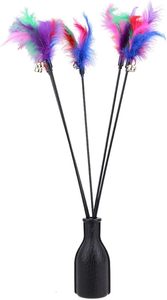Wholesale Interactive Toy Cat Teaser <b>Stick</b> Toy Cat Playing Cat Rod Multicolor Feather Bell Plush <b>Ball</b> - Product Image 3