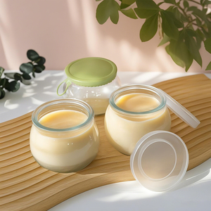 Petite bouteille <span class=keywords><strong>en</strong></span> <span class=keywords><strong>verre</strong></span> pour lait, <span class=keywords><strong>yaourt</strong></span>, jus <span class=keywords><strong>avec</strong></span> bouchon <span class=keywords><strong>en</strong></span> liège et capuchon <span class=keywords><strong>en</strong></span> plastique, <span class=keywords><strong>pot</strong></span> à pudding à large ouverture, <span class=keywords><strong>pot</strong></span> à confiture <span class=keywords><strong>avec</strong></span> bouchon à vis, type <span class=keywords><strong>de</strong></span> fermeture hermétique - Product Image 3