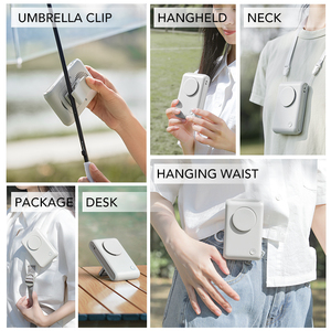 <b>Portable</b> Hanging Bladeless <b>Neck</b> <b>Fan</b> Mini Cooling USB Rechargeable Sports Waist Cooler <b>Fan</b> for Outdoor Sports Travel - Product Image 6