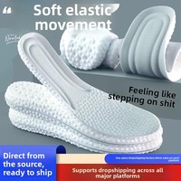 Semelles de chaussures de sport respirantes et absorbant les chocs, semelles de remplacement élastiques et souples pour chaussures de course pour hommes et femmes