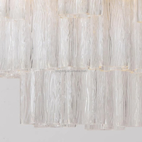 Lampes modernes personnalisées Décoration de luxe Lustre d'escalier de salon Salle à manger française Lampes personnalisées Suspension en verre