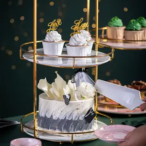 Support à gâteau rond en cristal acrylique, présentoir à desserts pour mariage, fête de thé, nouveau Style, élégant, 60cm