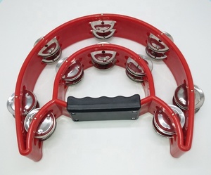 Pandereta de plástico de buena calidad al por mayor directa, anillos de <span class=keywords><strong>tambor</strong></span> de flores, sonajeros de mano con <span class=keywords><strong>caja</strong></span> - Product Image 2
