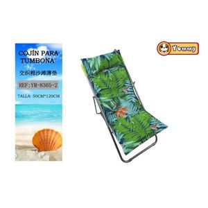 Tappetino da Spiaggia in Cotone Intrecciato TUMBONA 50X120CMX4CM-2 con Cuscini e Cuscino Multifunzionali in Spugna - Product Image 1