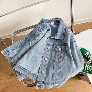 Veste en jean coréenne de haute qualité pour enfants, avec broderie florale fantaisie pour filles, idéale pour l'automne - Product Image 6