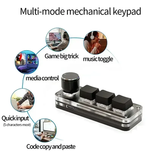 Mini Teclado Mecánico Personalizado <span class=keywords><strong>de</strong></span> 3 Teclas con Cable, Perilla Macro, Tecla <span class=keywords><strong>de</strong></span> Atajo para Copiar y Pegar, Ideal para E-sports, Intercambiable en Caliente - Product Image 5