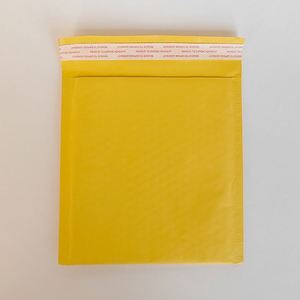 Enveloppe à bulles pour emballage express, sac jaune avec fermeture éclair, enveloppe en papier kraft avec mousse - Product Image 5