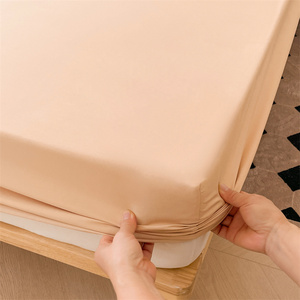 Waterproof <strong>Bedding</strong> Queen &amp; King Bed Sheets Set - 3 Piece <strong>Bedding</strong> 90GSM Soft <strong>Peach</strong> Skin Microfiber Easy Care for Home - Product Image 3