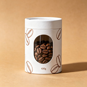 Boîte d'emballage alimentaire et pour café biodégradable sur mesure, lot de 5, conteneur de stockage pour grains de café de 2 oz - Product Image 4