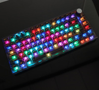 Pabrik Grosir 130 Kunci Set Lengkap Bola Keycap MDA Tinggi Transparan Pc Keycap untuk 61 75 98 104 Kunci Mekanik Gaming Keyboard