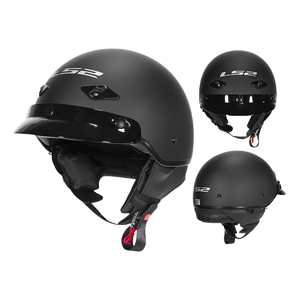 <span class=keywords><strong>LS2</strong></span> Nuevo Modelo 568 verano estilo japonés Retro medio <span class=keywords><strong>casco</strong></span> ABS fibra de vidrio Material hombres mujeres montar media motocicleta cascos - Product Image 1