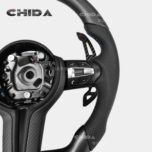Volante de Fibra de Carbono Personalizado Compatible con <span class=keywords><strong>BMW</strong></span> F10 F20 F30 F32 F22 F07 430i <span class=keywords><strong>218i</strong></span> M3 M5 E90 - Product Image 3