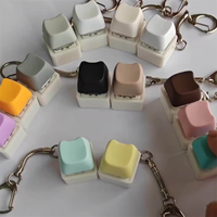 Porte-clés en forme de chat, bouton de clavier mécanique, jouet anti-stress pour la décompression, pendentif pour soulager le stress