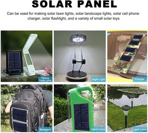 Petit mini panneau solaire mini <span class=keywords><strong>1W</strong></span> 2W 3W 4W 5W 8W 10W 2V 3V 5V 6V 9V 12V 18V personnalisé ETFE époxy PET 6W - Product Image 6