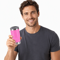 Bouteille isotherme en acier inoxydable avec ouvre-bouteille intégré, portable, pour boissons froides en extérieur - 14 oz, logo personnalisable, 6-12 heures