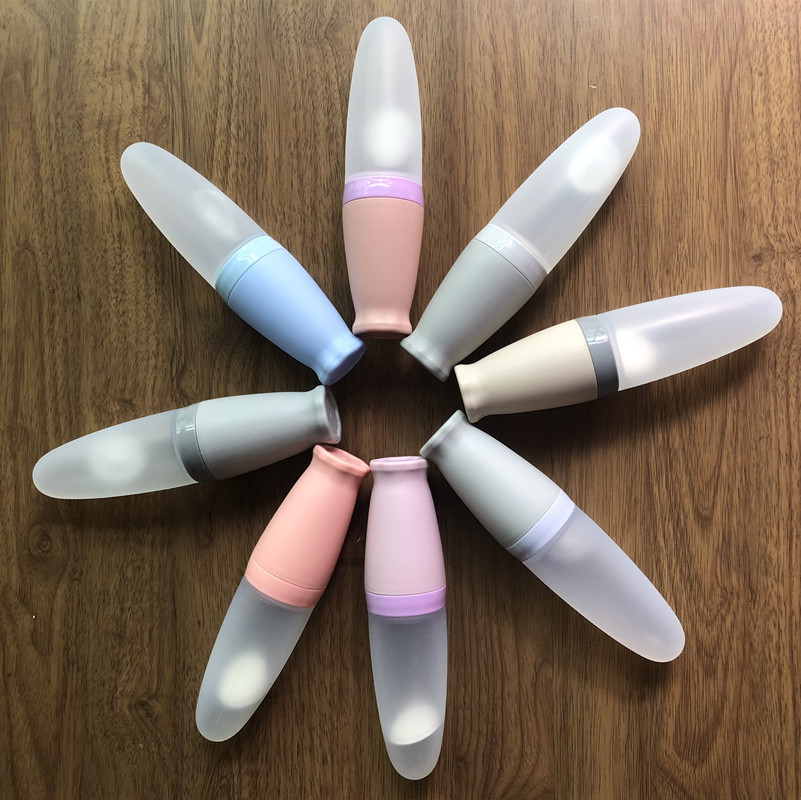 OEM Младенческая силиконовая бутылочка для кормления ложка Squeeze кормушка Детское питание Бутылка ложка