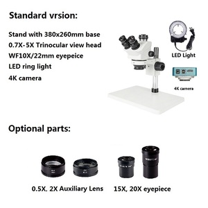 ボシダ BD-SZM0750T-D4 大型ベース 7X-50X モバイル修理用三眼実体顕微鏡 60MPカメラ付き - Product Image 2