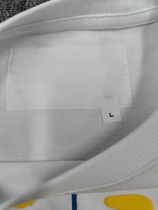 T-shirt de Style chanteur Hip Hop lettre éponge française 100 coton lâche bouffée impression Logo à manches courtes Stock prêt approvisionnement direct - Product Image 3