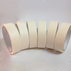 Wholesale Customized Pressure Sensitive <strong>Low</strong> <strong>Tack</strong> Crepe Paper Masking <strong>Tape</strong> Rolls High Temperature Resistance Eco-Friendly Hot - Product Image 2