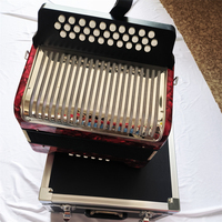31 Key 12 Bass, 31 Buttons 12 Bass FBbEb Tune Button Accordion, Bayan Accordions with ABS case